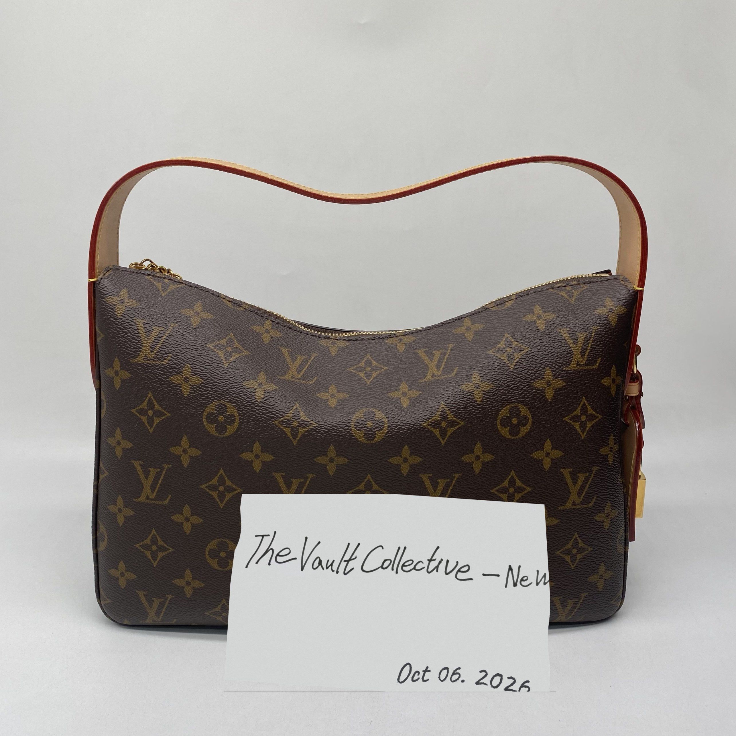 Louis Vuitton LOUIS VUITTON SLOUCHY brown coated canvas monogram shoulder bag gold hardware Size ONE SIZE - 1 Thumbnail