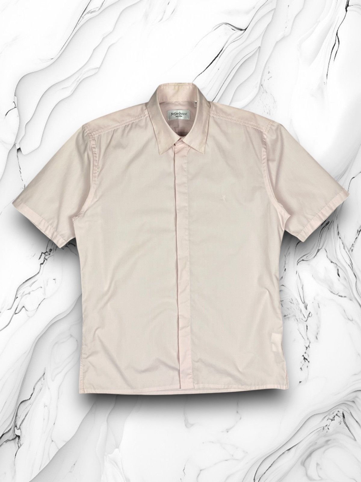 Yves Saint Laurent Vintage 90s Yve Saint Laurent Basic Button Up Shirt Size US M / EU 48-50 / 2 - 1 Thumbnail