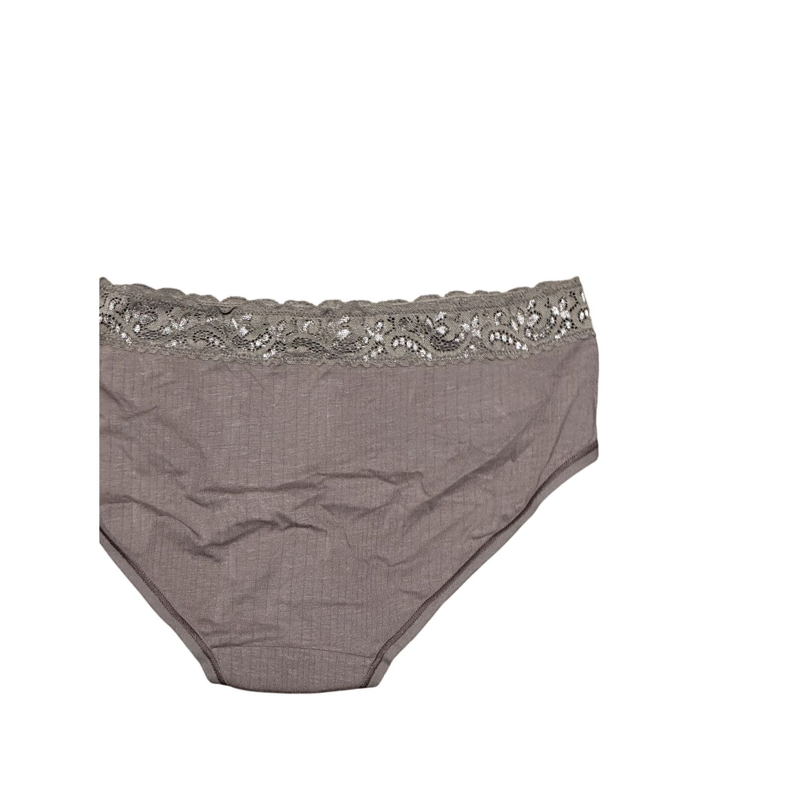 Other Felina Panty Lace Trimmed Hipster Bikini Cut Brown M NWOT Size ONE SIZE - 7 Thumbnail