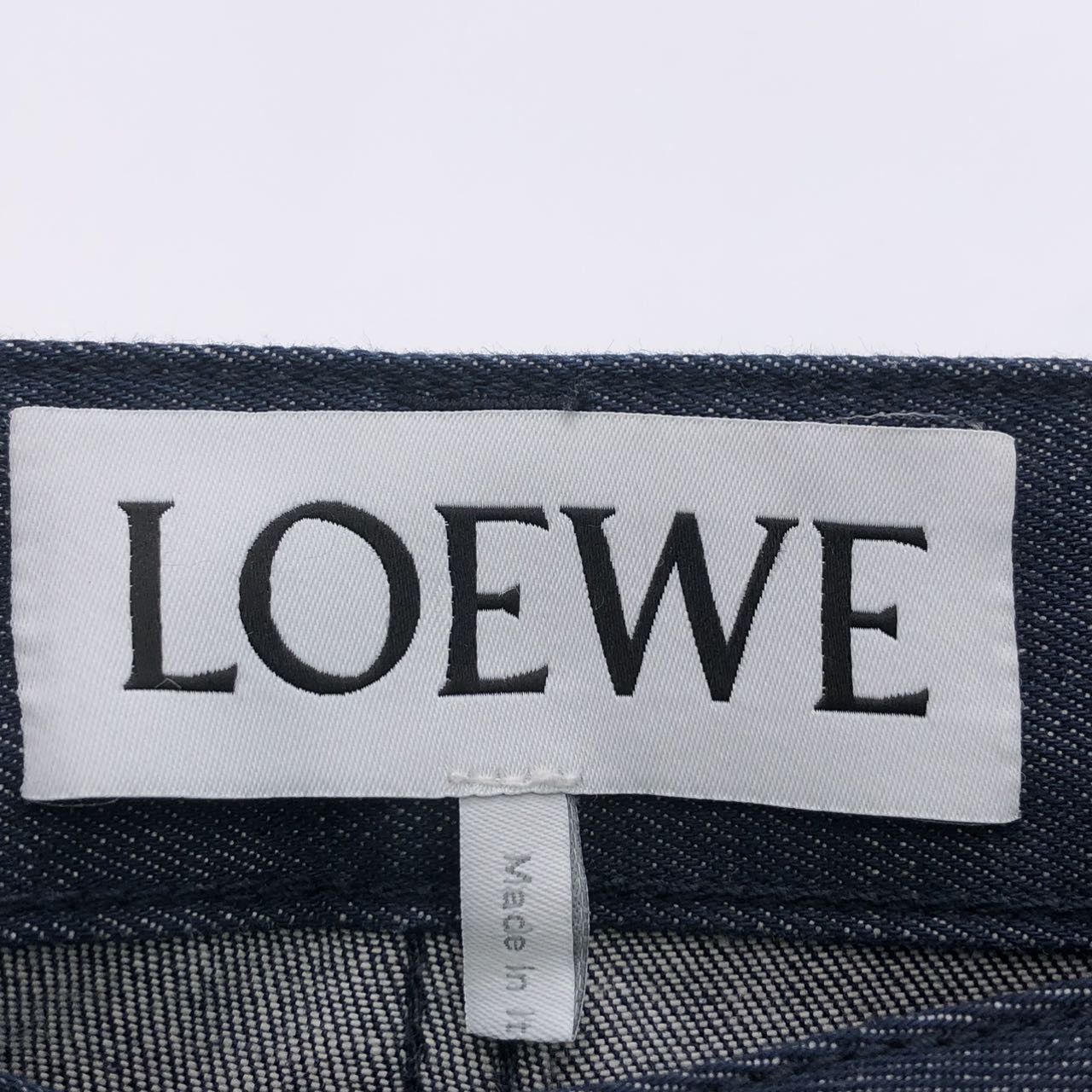 Loewe Loewe Navy Blue Contrast Cuff Cotton Jeans K26WX Size 28" / US 6 / IT 42 - 5 Thumbnail