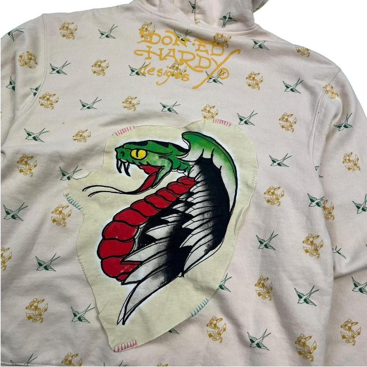 Ed Hardy Vintage Ed Hardy Skull, Eagle, Snake Zip Up Hoodie - Large Size US L / EU 52-54 / 3 - 4 Thumbnail