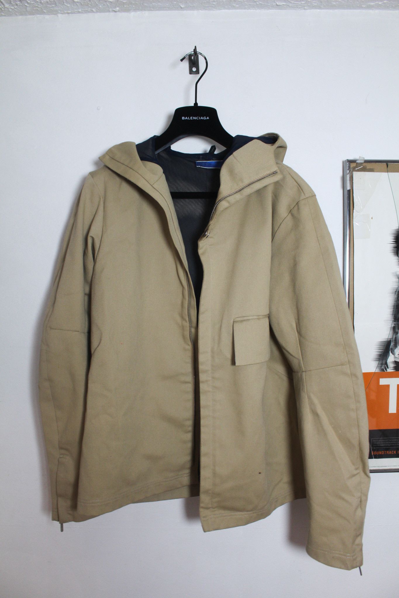 Number (N)ine Archive (N)ine Hooded Mesh Lined Tech Rain Coat Size US M / EU 48-50 / 2 - 1 Thumbnail