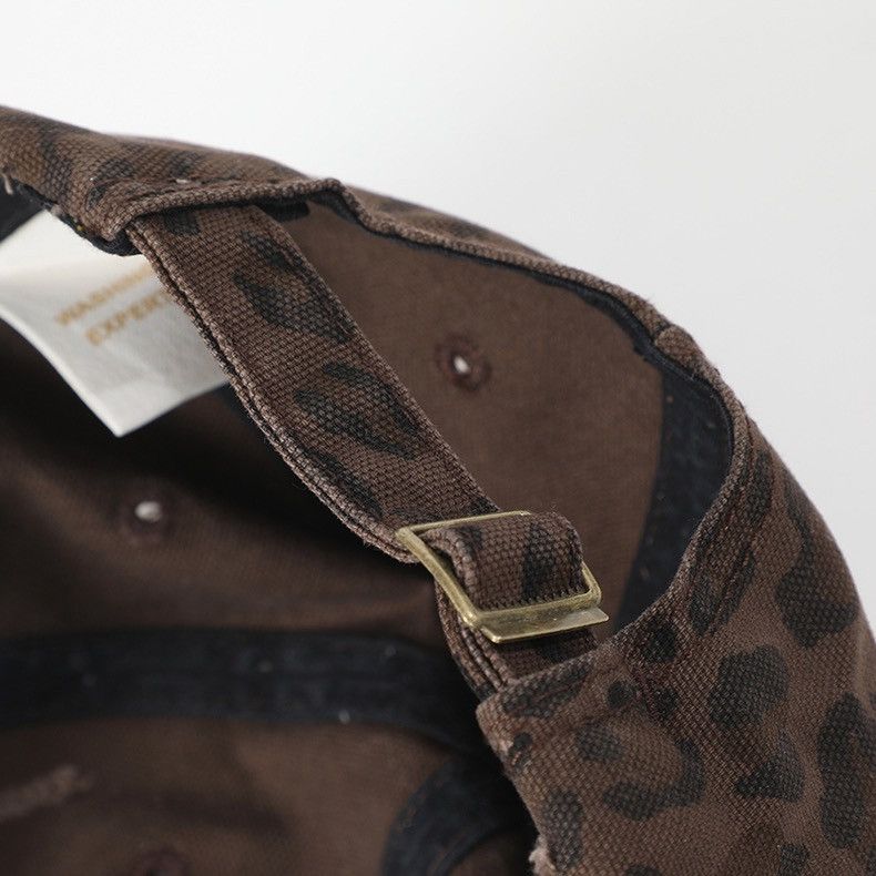 Other Retro punk vintage leopard distressed raw cap hat Size ONE SIZE - 6 Thumbnail