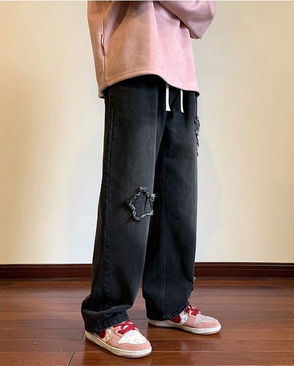 Japanese Brand Men's loose straight leg casual high street jeans Size US 32 / EU 48 - 3 Thumbnail