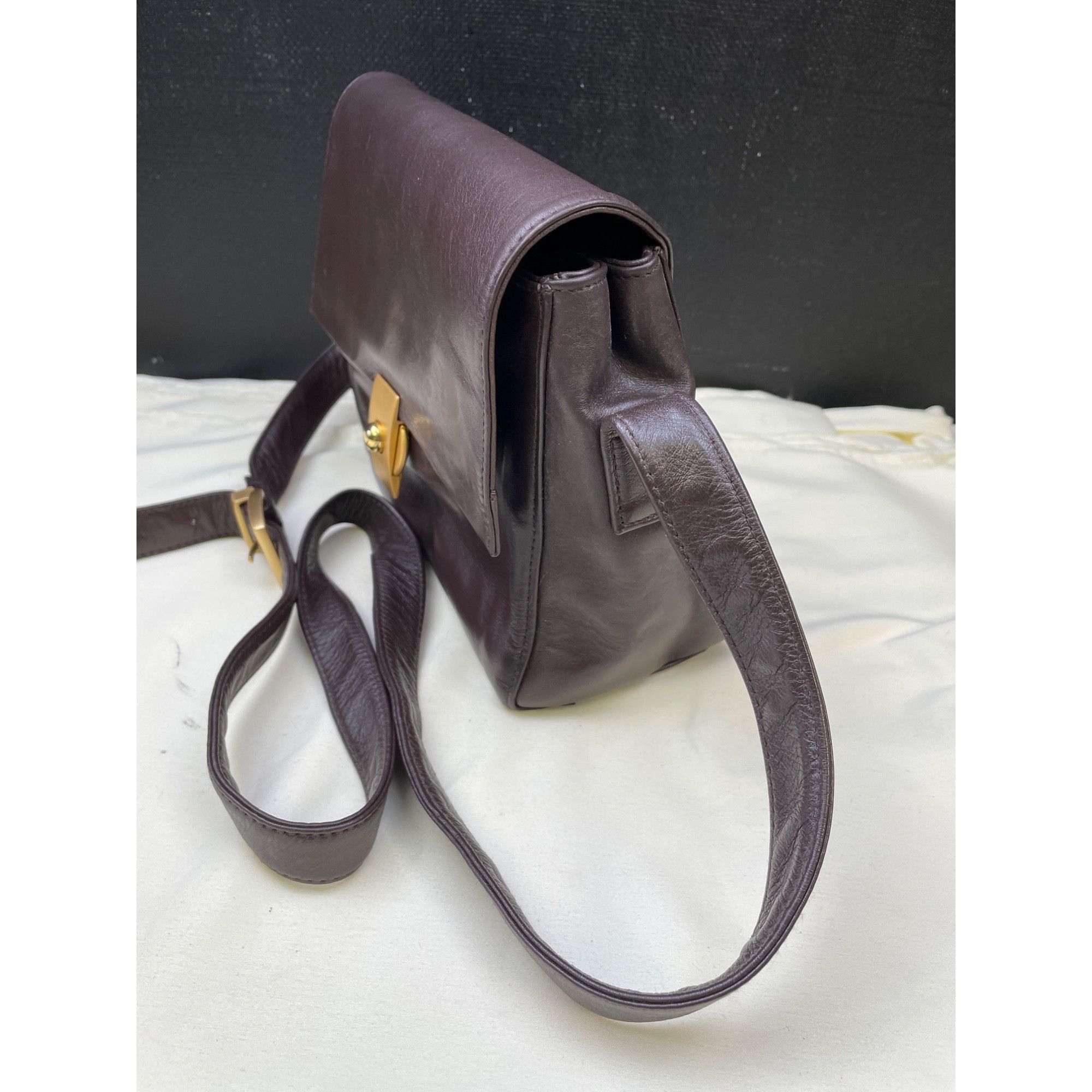 Other Perlina New York Womens Brown Leather Handbag Crossbody Purs Size ONE SIZE - 2 Thumbnail