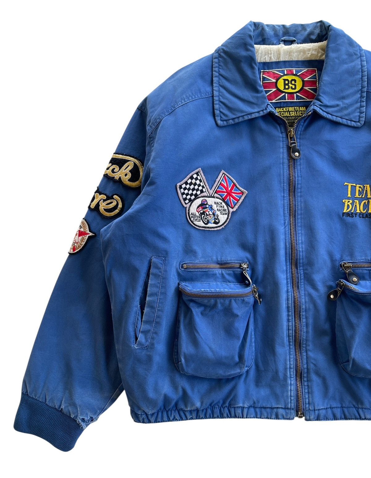 Vintage Backfire Street Racing Project Team Bomber Jacket Size US L / EU 52-54 / 3 - 6 Thumbnail