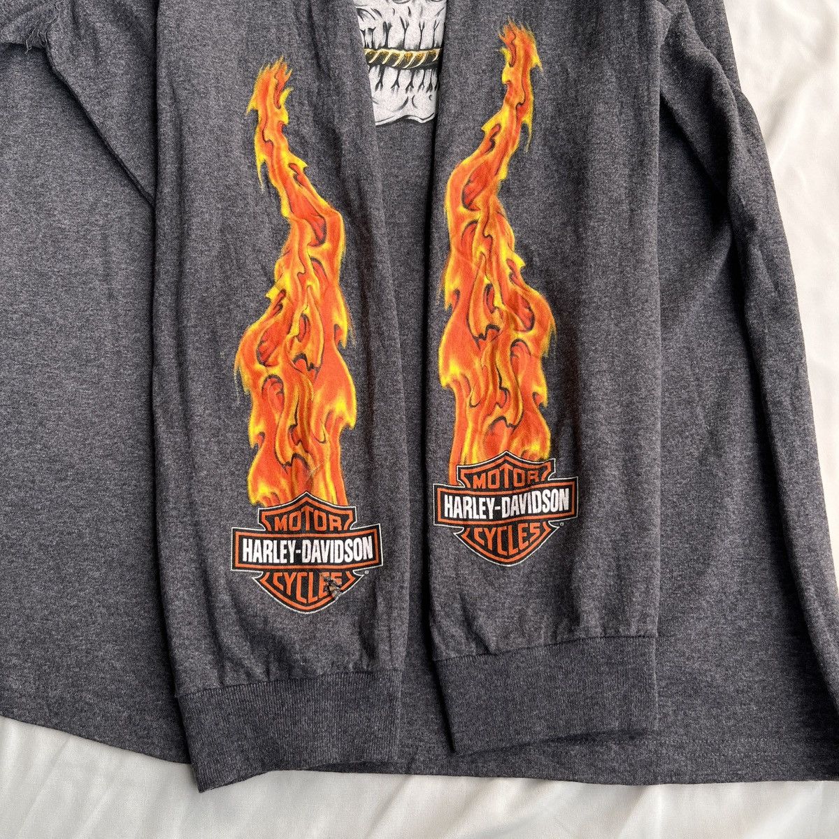 Harley Davidson Harley Davidson Flame Long Sleeve 2009 Size US XXL / EU 58 / 5 - 10 Thumbnail