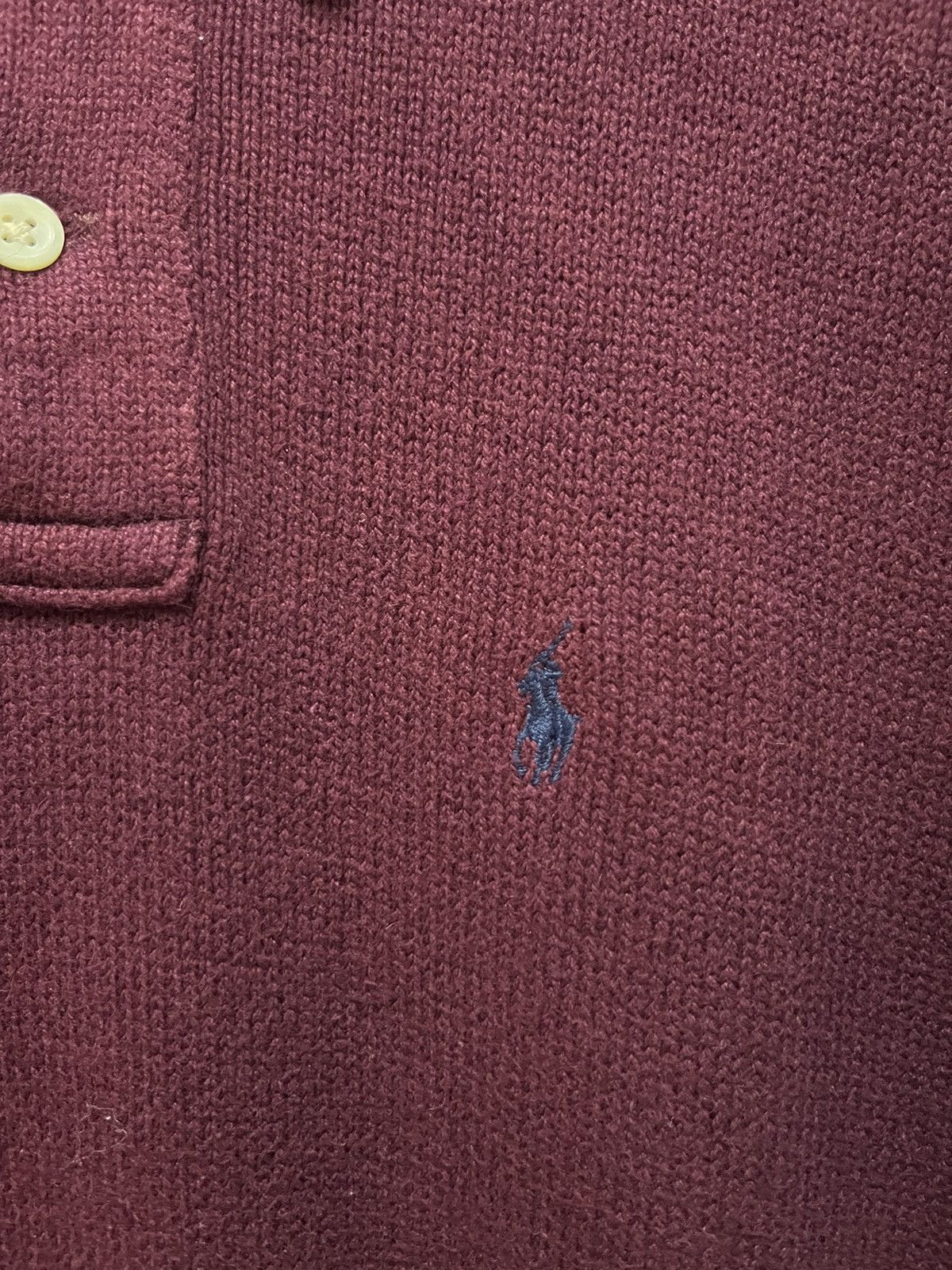 Polo Ralph Lauren × Vintage Vintage Polo by Ralph Lauren knitted polo shirt Size US S / EU 44-46 / 1 - 3 Thumbnail