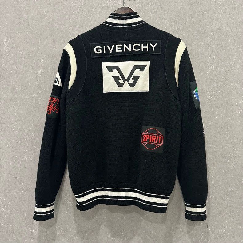 Givenchy Givenchy Printed Long-sleeved Baseball Jacket with Zipper Size US S / EU 44-46 / 1 - 4 Thumbnail