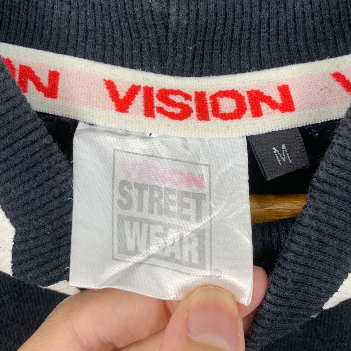 Vintage VISION STREET WEAR VSW Skateboard Mock Neck Sweatshirt Size US M / EU 48-50 / 2 - 7 Thumbnail