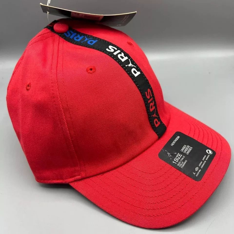 Jordan Brand Air Jordan Hat Men Paris Saint Germain Jumpman Strap Back Size ONE SIZE - 3 Thumbnail