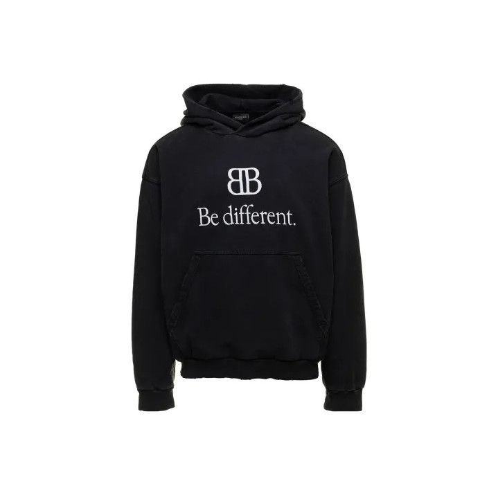 Balenciaga Balenciaga Be Different Logo Hoodie Size US S / EU 44-46 / 1 - 1 Thumbnail