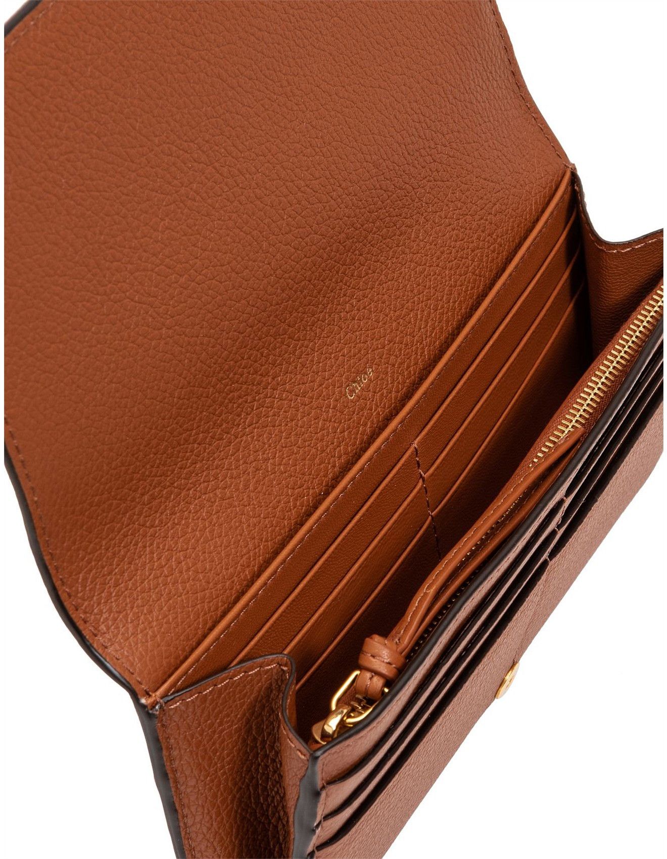 Chloe oc11z0625 Size: OS / Marcie Buckle Long Wallet in Brown Size ONE SIZE - 4 Thumbnail