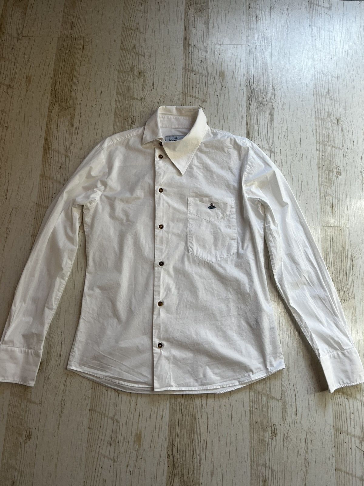 Vivienne Westwood Asymmetric White Shirt – Size III (L)