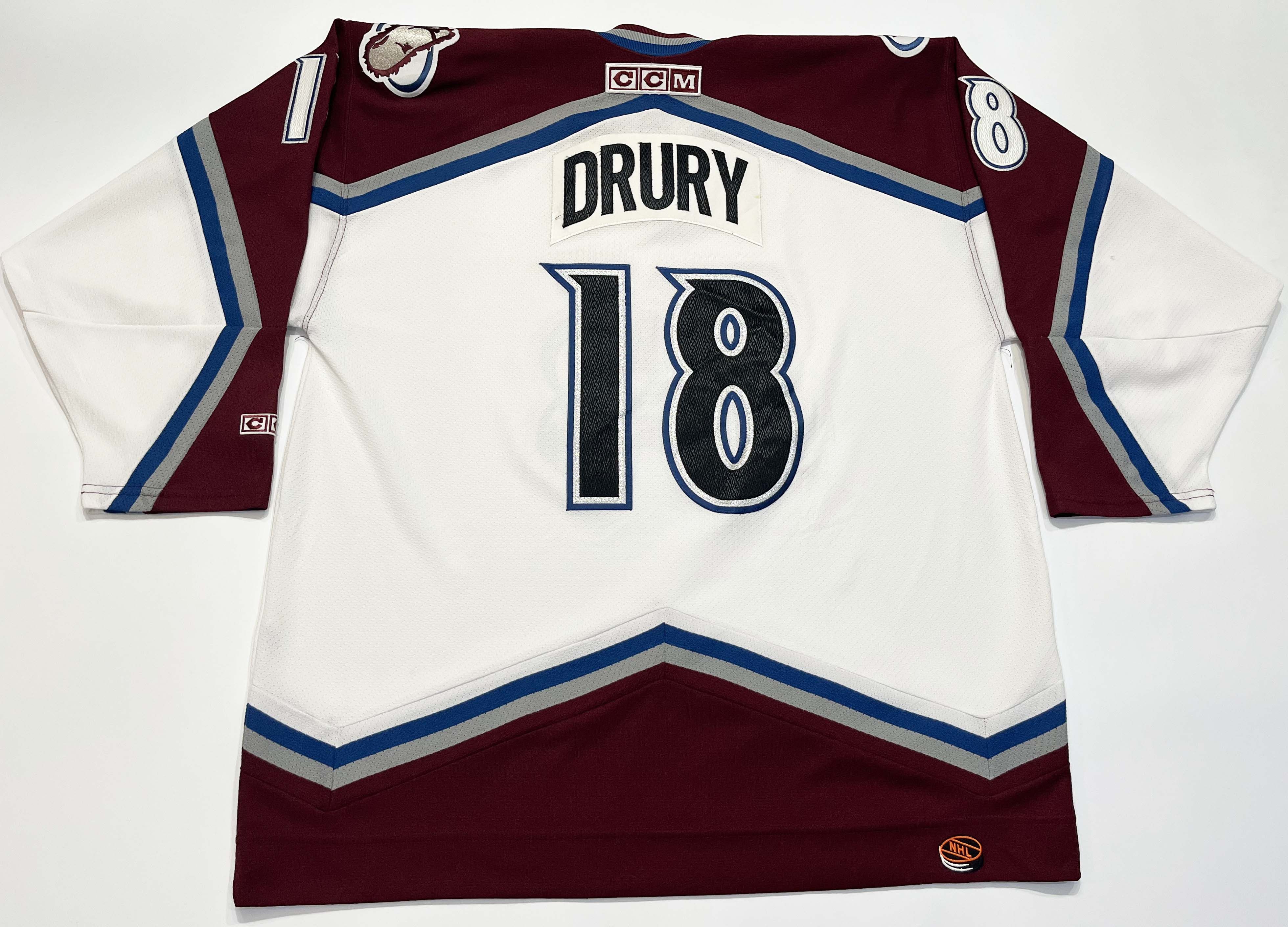 Ccm CCM Colorado Avalanche DRURY #18 NHL Hockey Jersey Size US XL / EU 56 / 4 - 1 Thumbnail