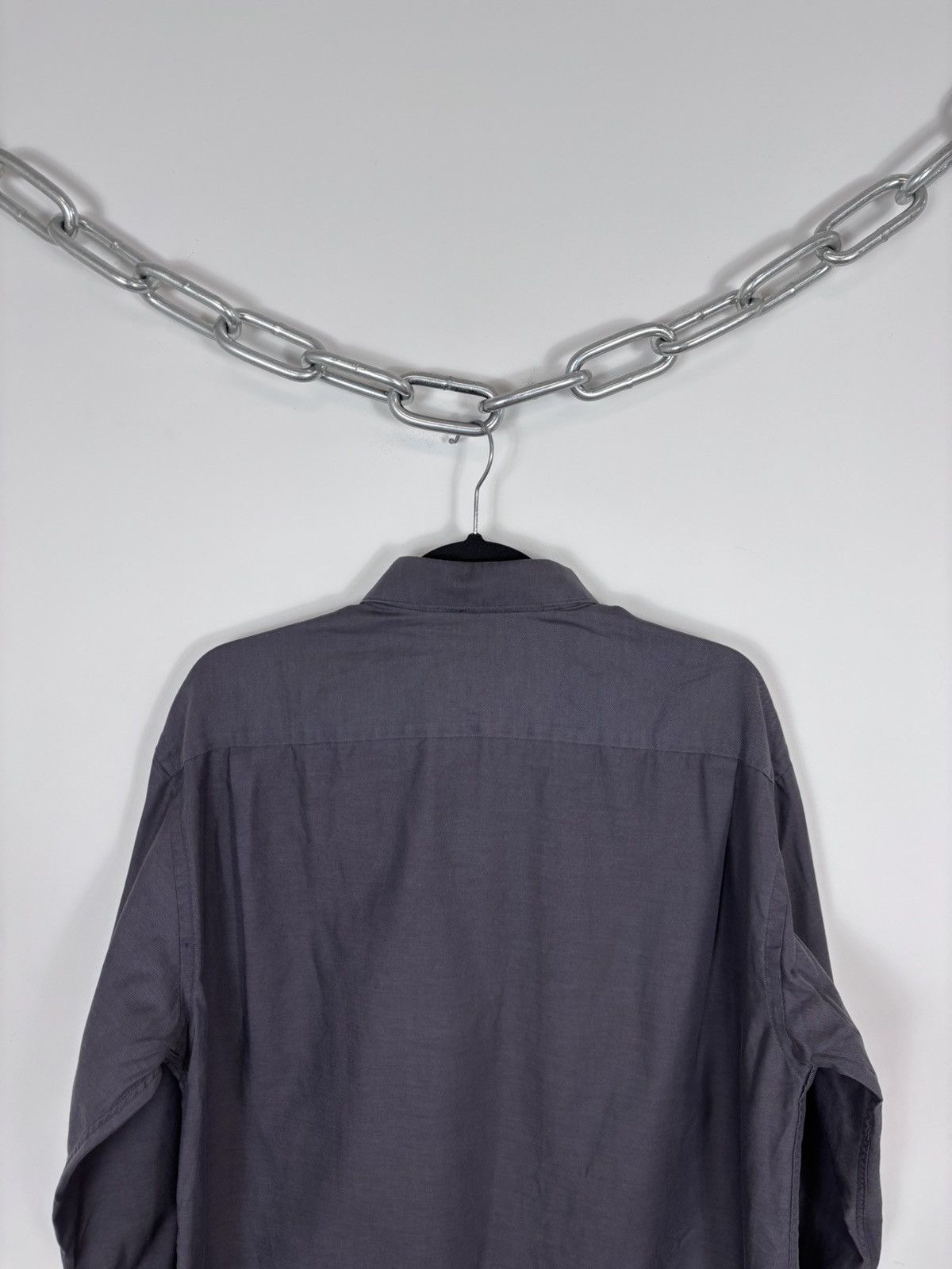 Eton Eton Elastar Vintage Men’s Navy Grey Button Up Shirt Size US XL / EU 56 / 4 - 16 Thumbnail
