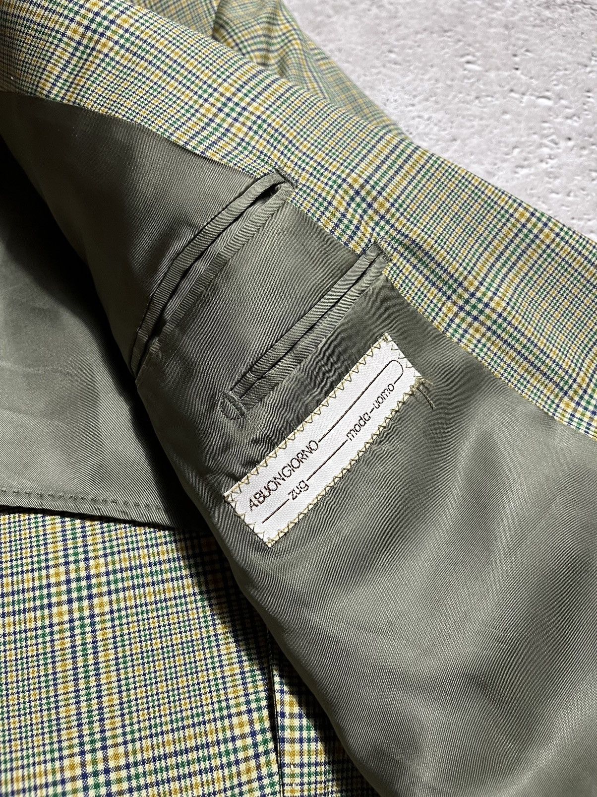 Ermenegildo Zegna × Vintage Vintage Ermenegildo Zegna 100% Wool Plaid Blazer Size 40R - 8 Thumbnail