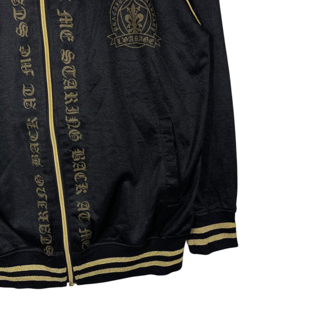 Vintage Vintage L’GARAGE Gothic Zip Hoodie Black Gold Cross Graphic Size US L / EU 52-54 / 3 - 5 Thumbnail