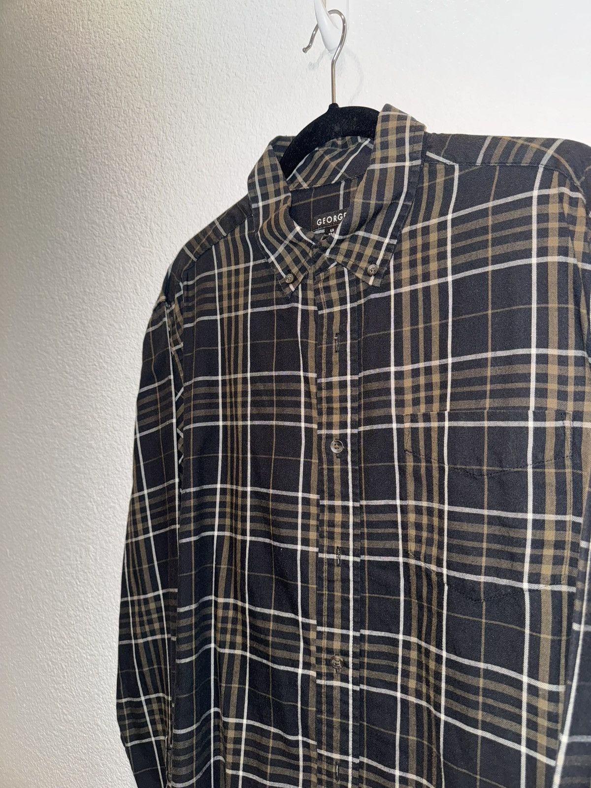 George Vintage George Flannel Button Up Size US L / EU 52-54 / 3 - 2 Thumbnail