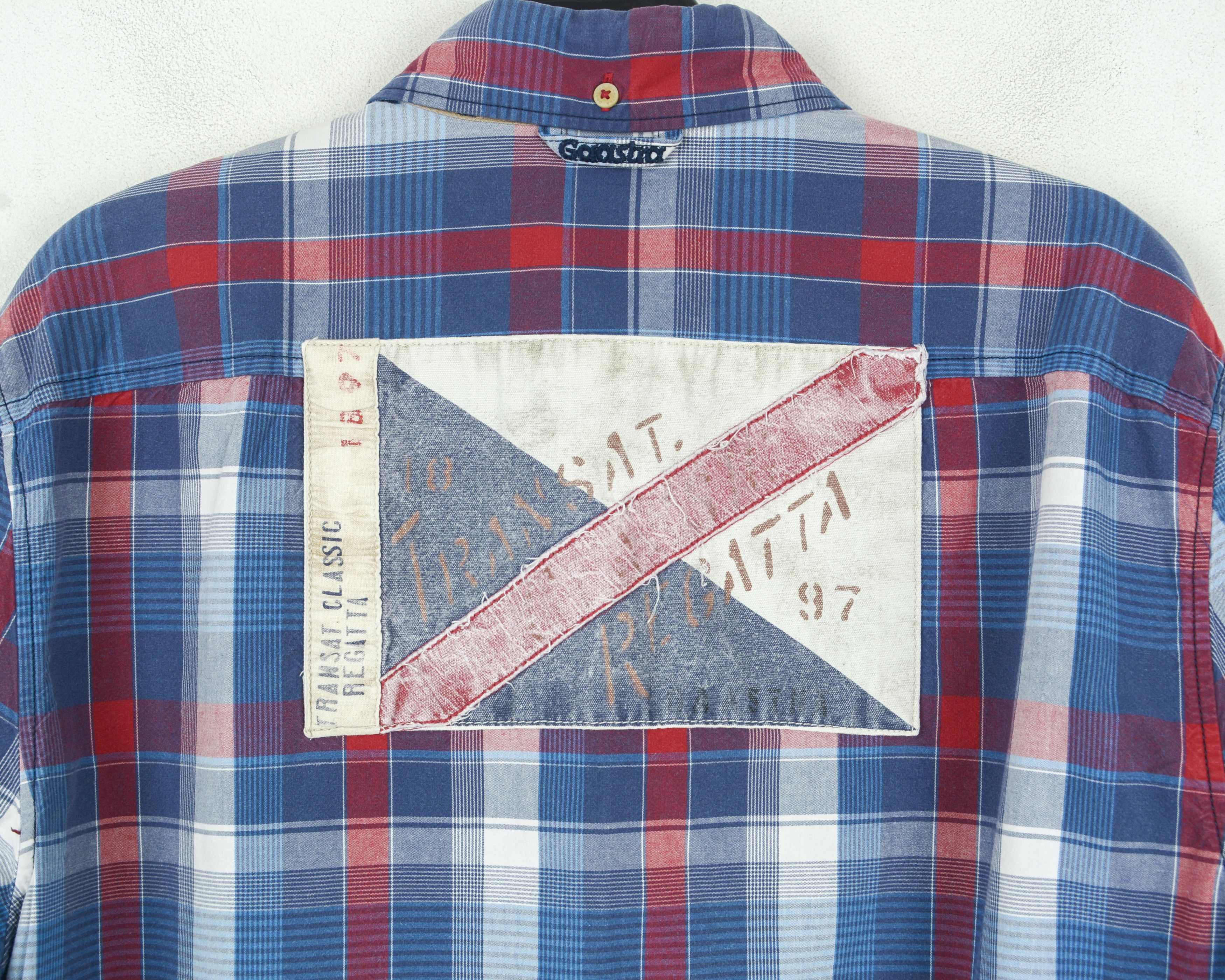 Other GAASTRA L Casual Shirt Cotton Check Plaid Tartan Long Sleev Size US L / EU 52-54 / 3 - 6 Thumbnail