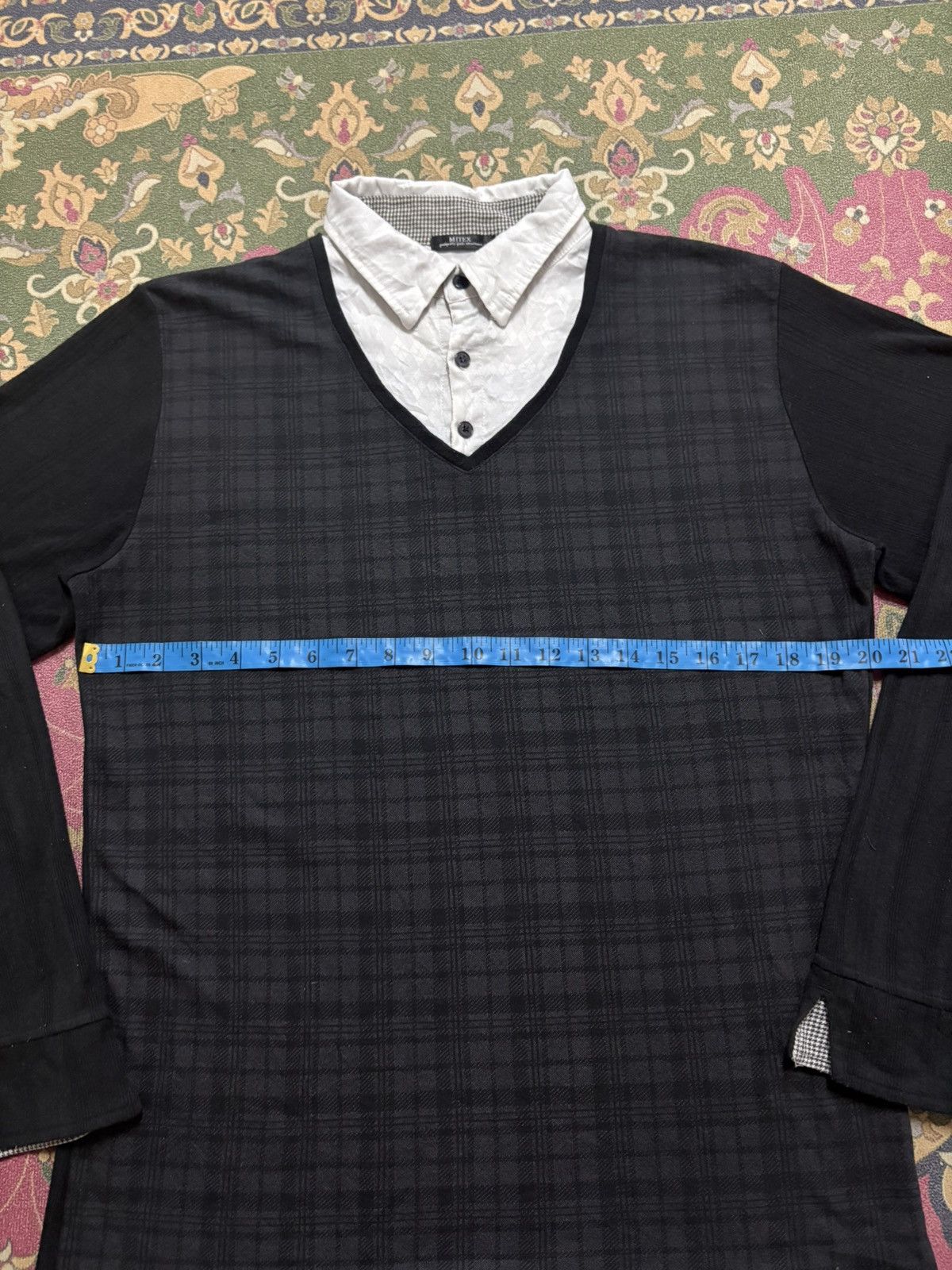 Japanese Brand × Vintage Vintage Japanese Brand MITEX Double LayerLong Sleeve T-Shirt Size US M / EU 48-50 / 2 - 8 Thumbnail