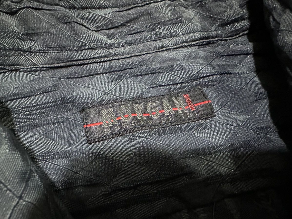 Morgan Homme 🔥Sick Y2K Morgan Homme Argyle Pleats Shirt Size US L / EU 52-54 / 3 - 12 Thumbnail