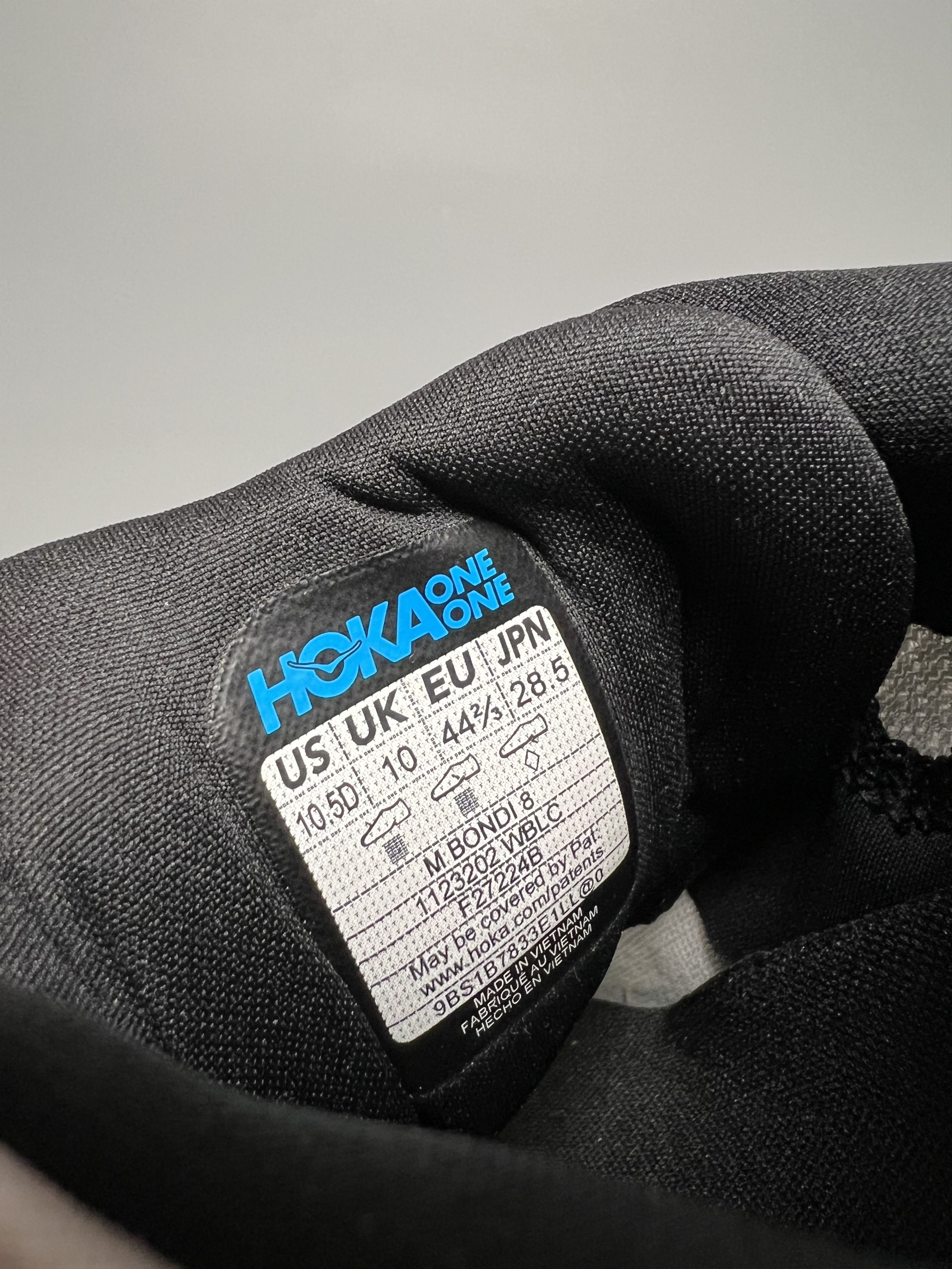 Hoka 10.5D Hoka One One Bondi 8 Running Shoes 1123202-WBLC Size US 10.5 / EU 43-44 - 9 Thumbnail