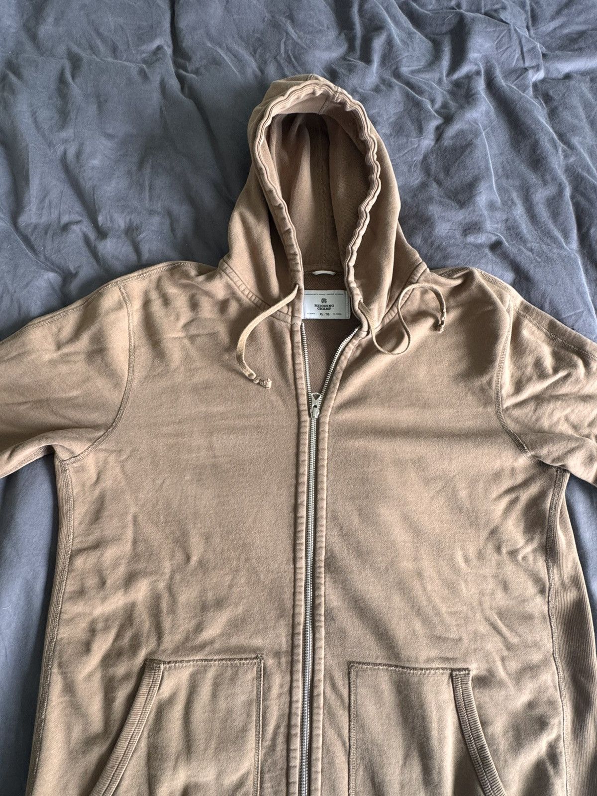 Reigning Champ Midweight Terry Slim Zip Hoodie