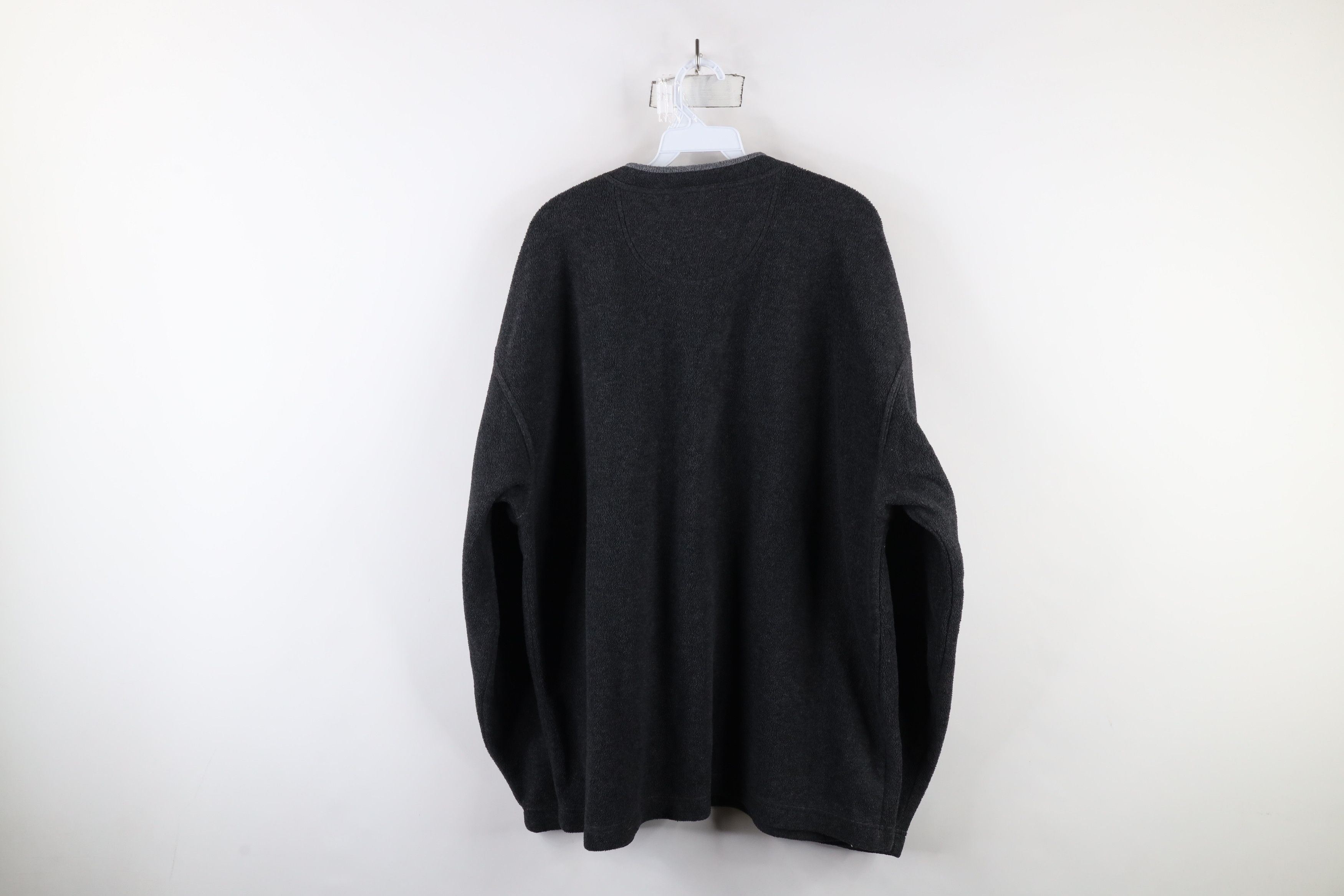 Gap × Vintage Vintage 90s Gap V-Neck Fleece Pullover Sweater Gray USA Size US XXL / EU 58 / 5 - 8 Thumbnail