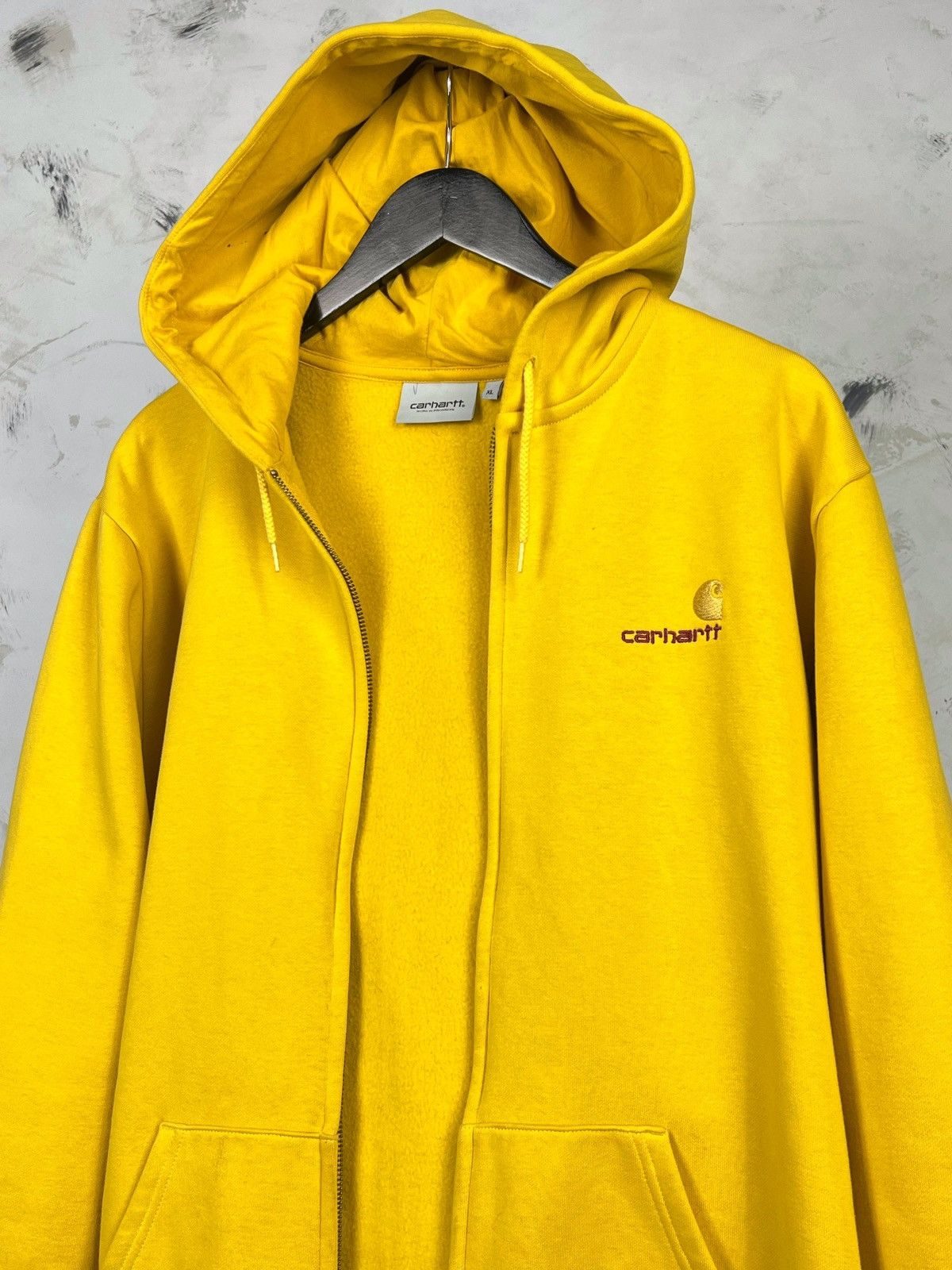 Carhartt Carhartt Yellow Zip Hoodie Size XL Size US XL / EU 56 / 4 - 2 Thumbnail