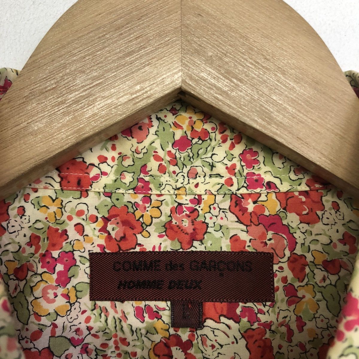 Comme des Garcons Homme Deux COMME des GARÇONS HOMME DEUX FLORAL LIBERTY BUTTON SHIRT Size US L / EU 52-54 / 3 - 9 Thumbnail