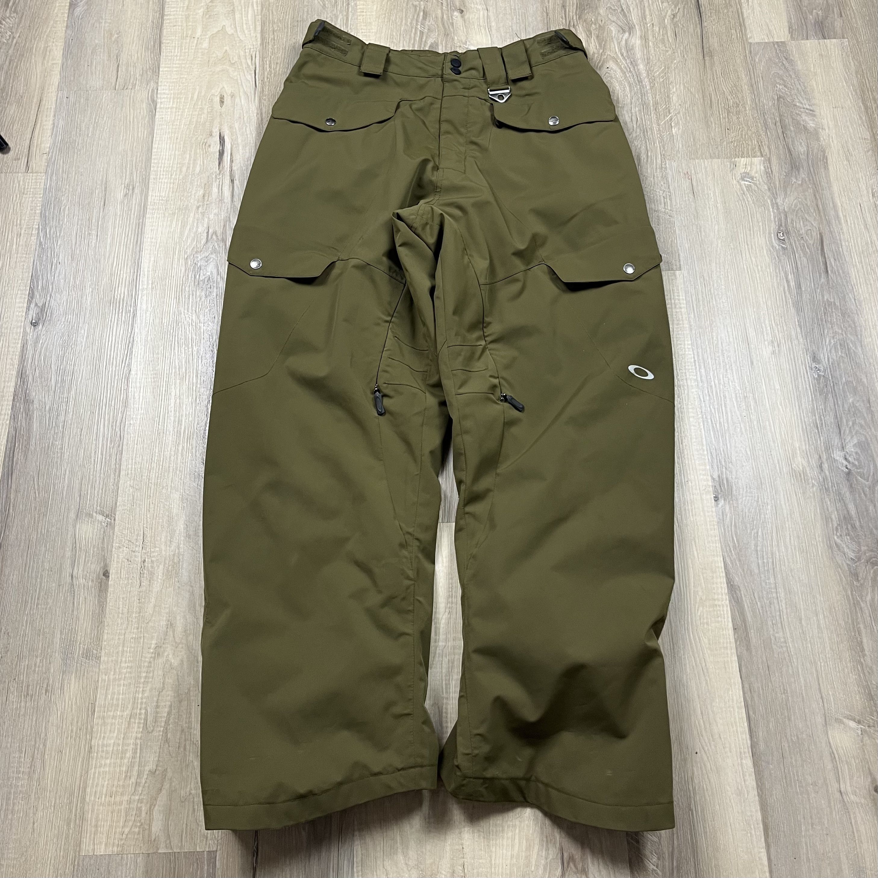 Oakley Y2K Oakley Snow Pants Olive Green Baggy Size Medium 34x30 Size US 34 / EU 50 - 2 Thumbnail