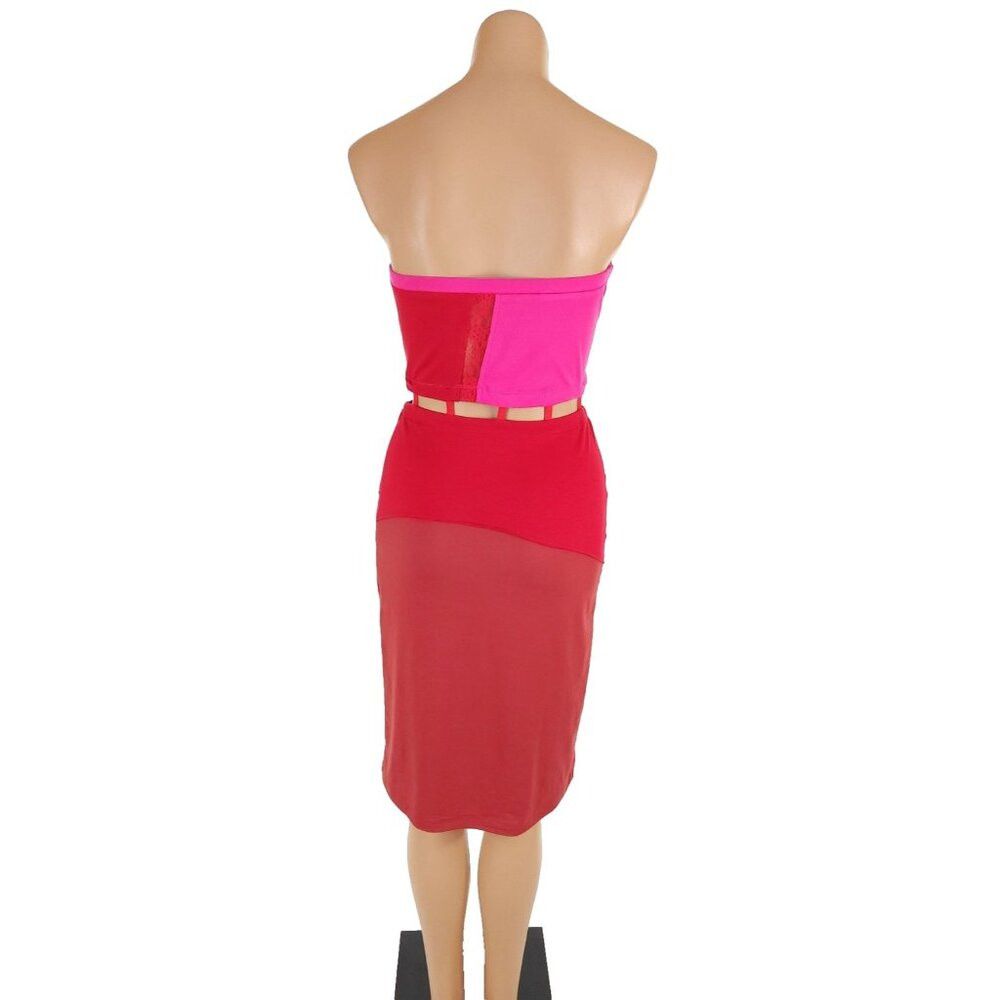 Andersson Bell Andersson Bell Cotton Midi Dress Size S Pink $470 Size S / US 4 / IT 40 - 7 Thumbnail