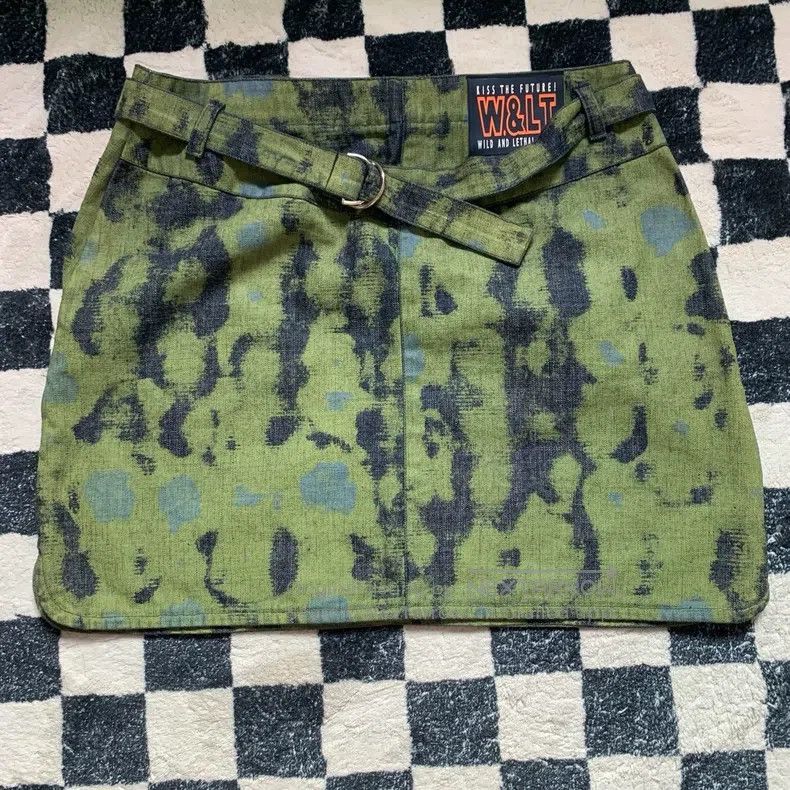 Walter Van Beirendonck Walter Van Beirendonck Denim A-line Short Skirt Size 28" / US 6 / IT 42 - 2 Thumbnail