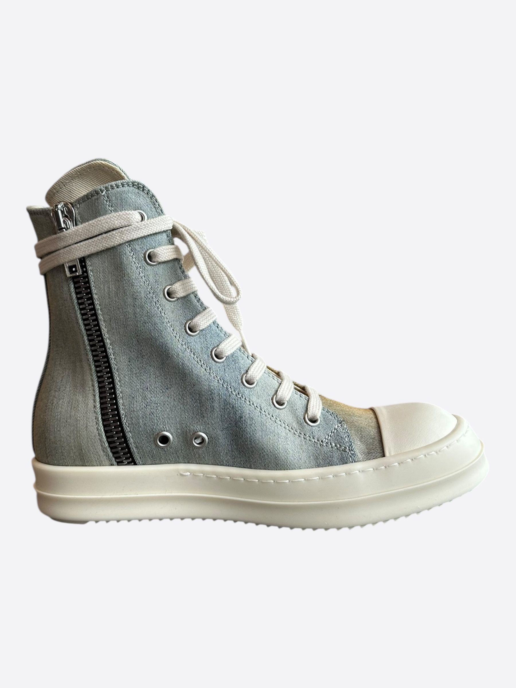 Rick Owens Rick Owens Blue & Orange Gradient Women's High Top Sneakers Size US 6 / IT 36 - 5 Thumbnail