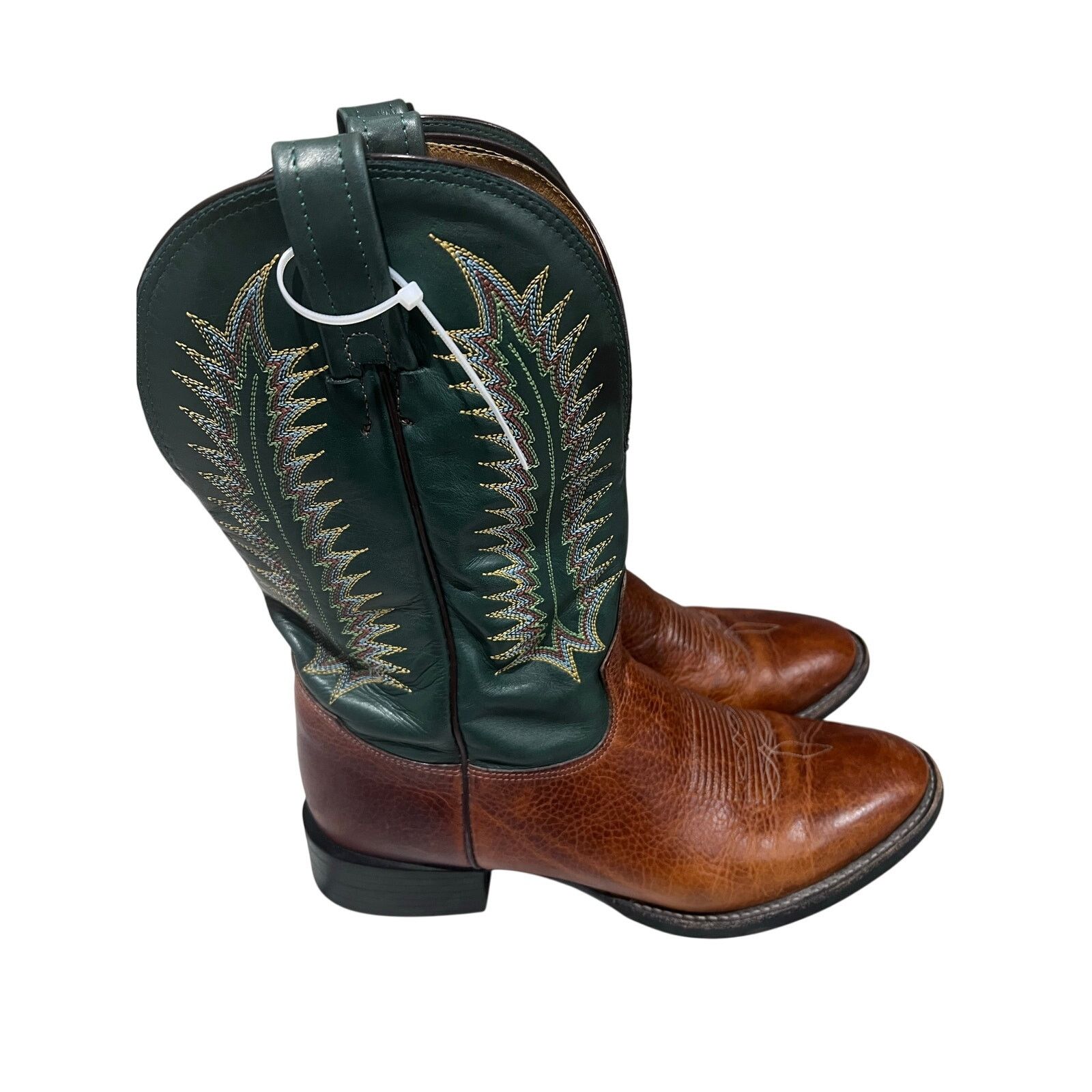 Tony Lama Tony Lama Cowboy Boots Mens 9D Western Leather Made USA Size US 9 / EU 42 - 1 Thumbnail
