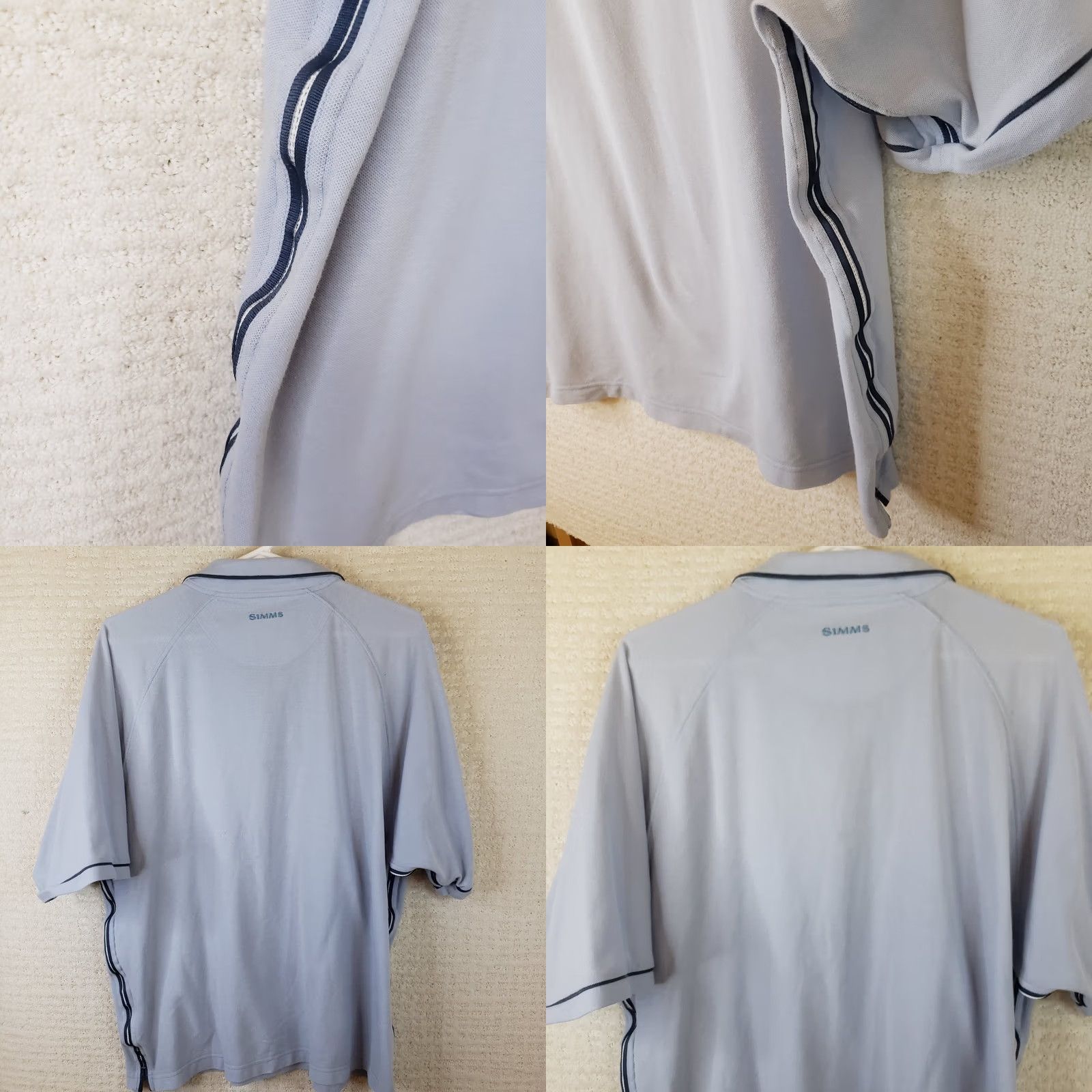 Vintage VINTAGE Simms Polo Shirt Men L Blue Short Sleeve 3XDry Polo Shirt Casual Outdoor Fishing Modern Logo Size US L / EU 52-54 / 3 - 8 Thumbnail