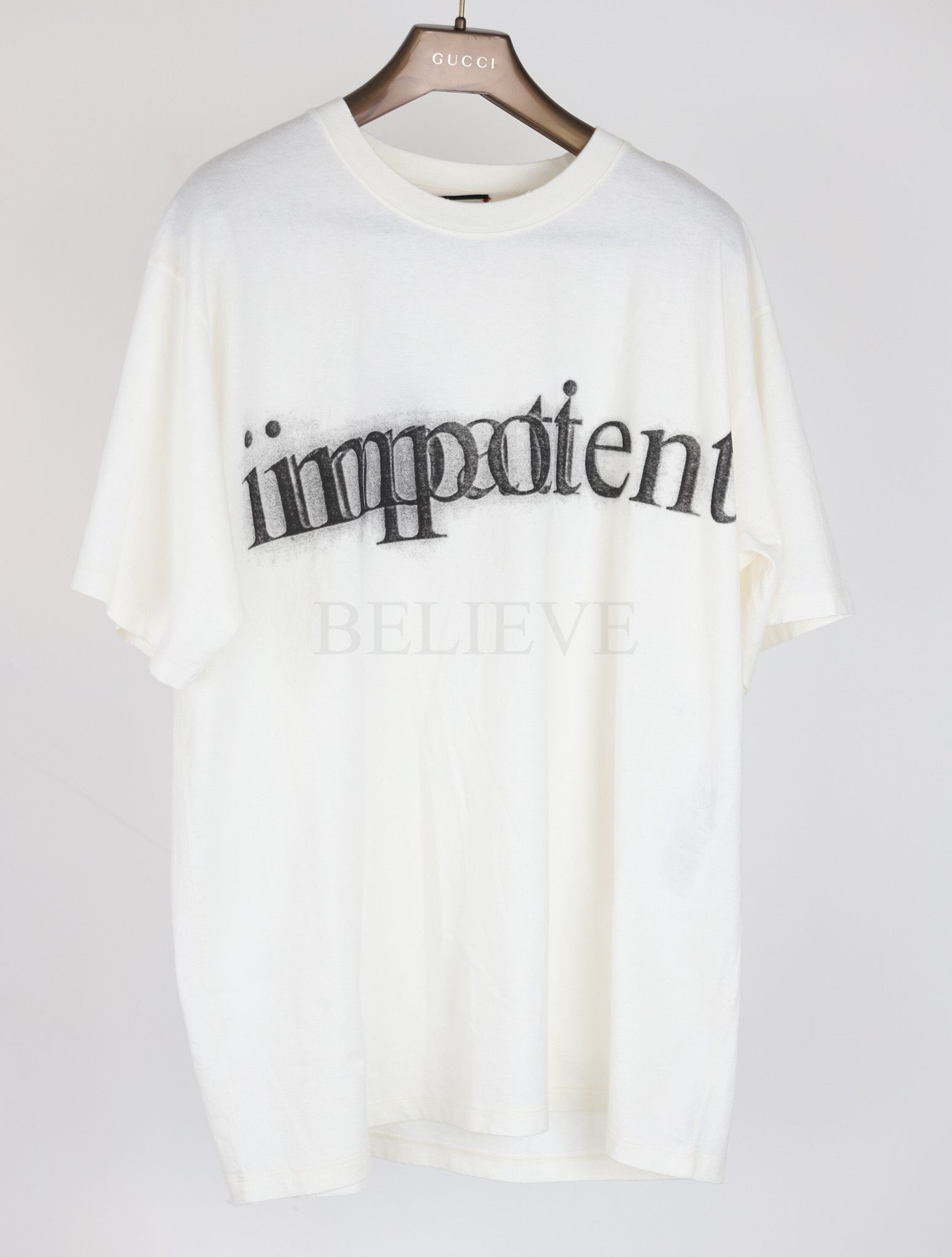 Gucci GUCCI T-SHIRT LOGO IMPORTANT VERY RARE 256 Size US M / EU 48-50 / 2 - 1 Thumbnail