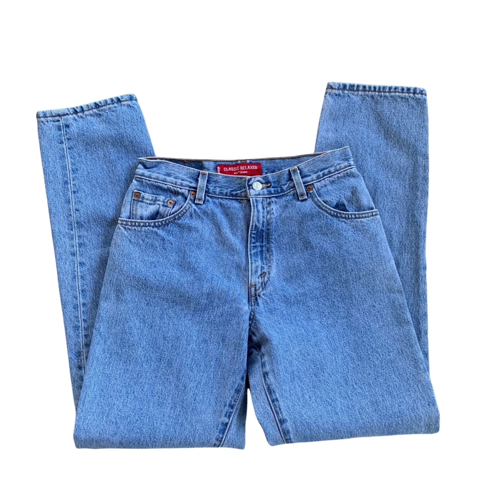 Levi's Vintage Levi's Classic Relaxed 550 Light Wash High Rise Deni Size 30" / US 8 / IT 44 - 3 Thumbnail