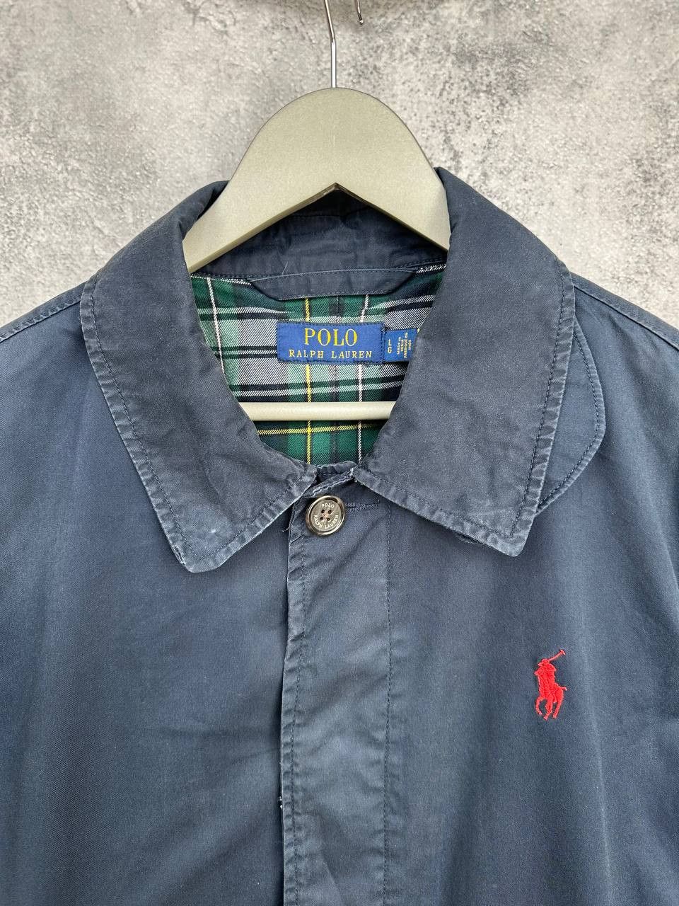 Polo Ralph Lauren Polo Ralph Lauren English Plaid Lined Trench Coat Navy Size US L / EU 52-54 / 3 - 5 Thumbnail