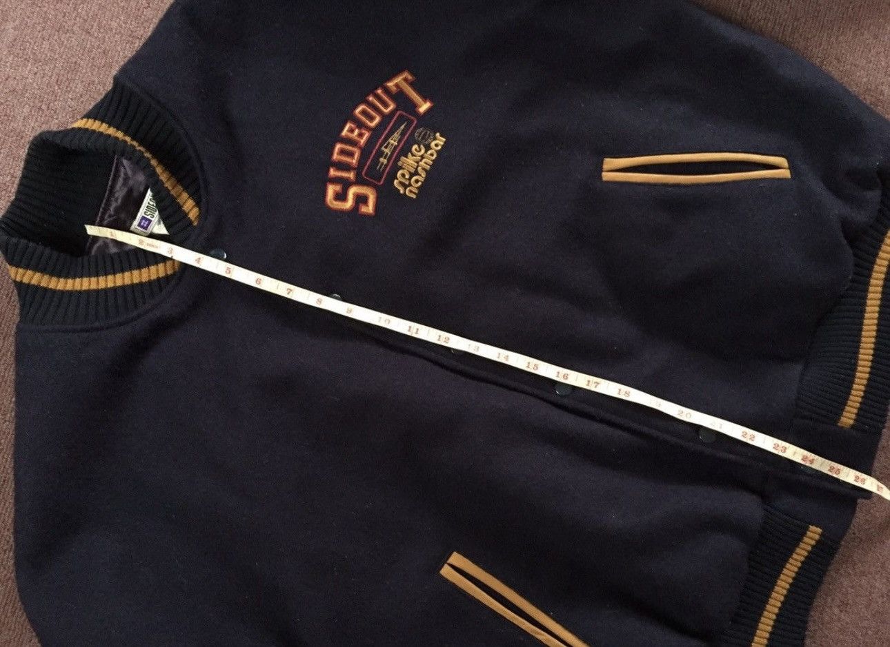Sideout Varisty Jacket vintage wool/leather size XL Size US XL / EU 56 / 4 - 5 Thumbnail
