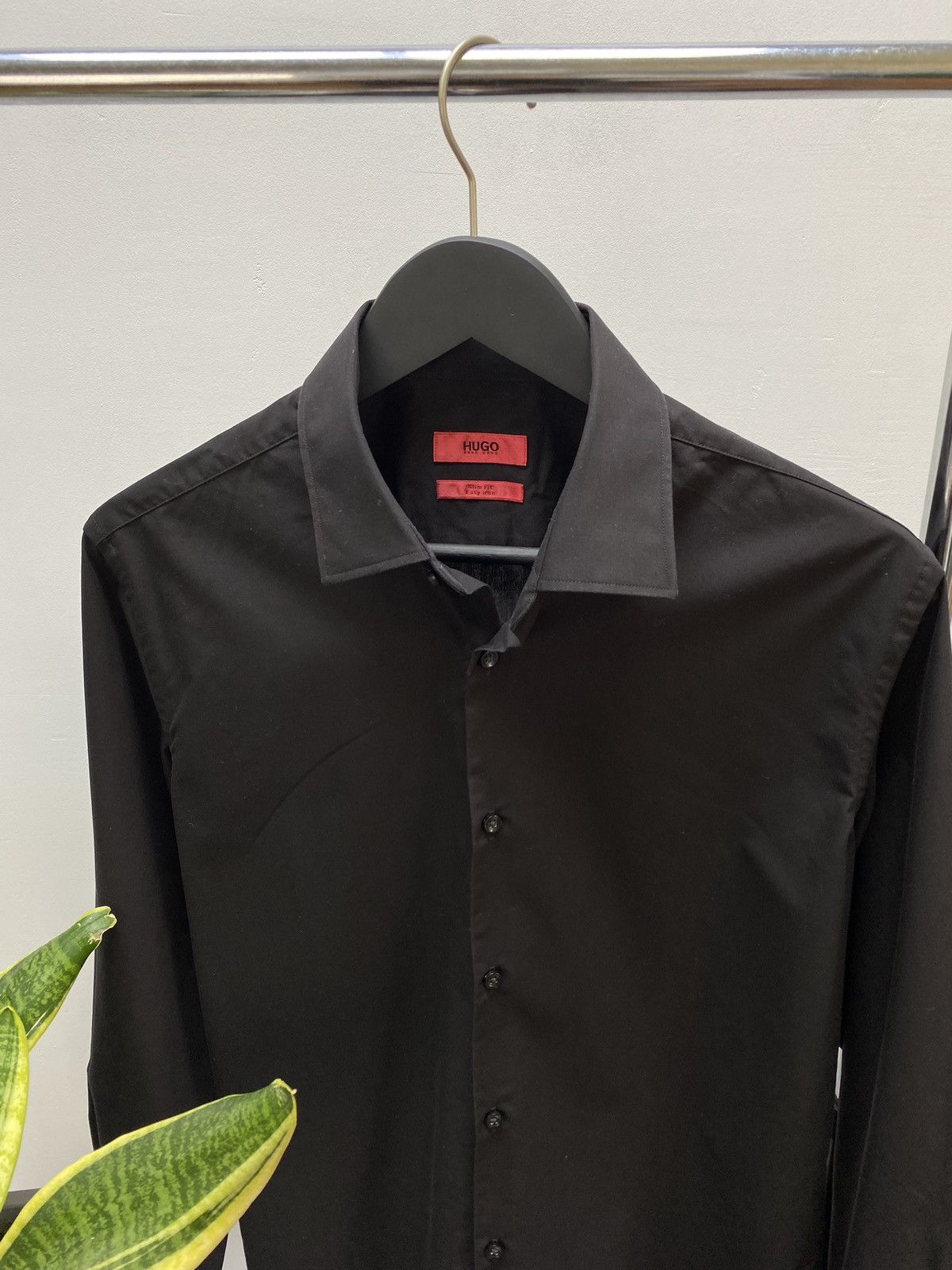 Designer × Hugo Boss Hugo Boss Men’s Black Classic Button Long Sleeve Shirt Size US M / EU 48-50 / 2 - 5 Thumbnail