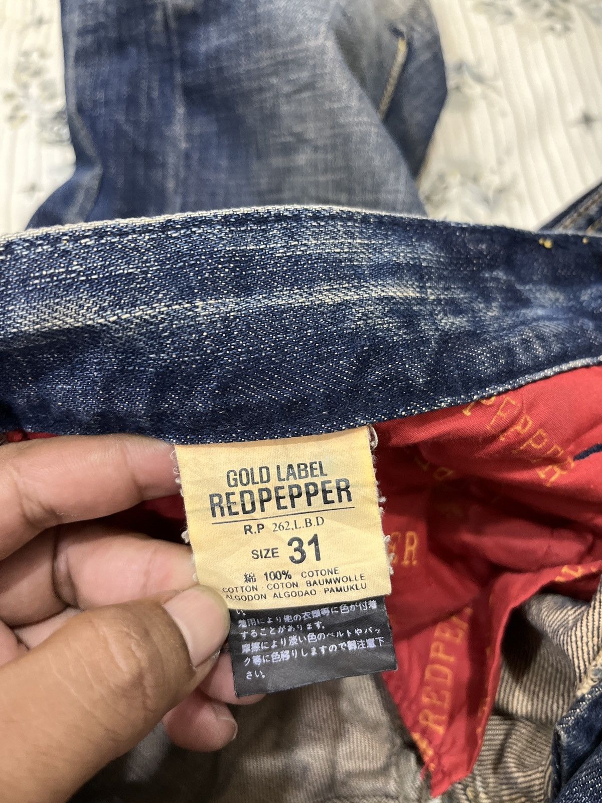 Japanese Brand 🔥🔥🔥ARCHIVE RED PEPPER GOLD LABEL DENIM Size 34" / US 12 / IT 48 - 10 Thumbnail