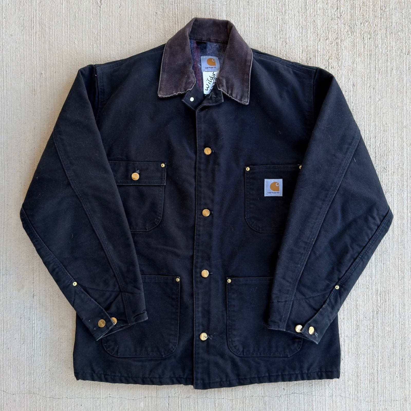 Carhartt × Vintage Carhartt black chore coat work wear jacket Size US M / EU 48-50 / 2 - 1 Thumbnail