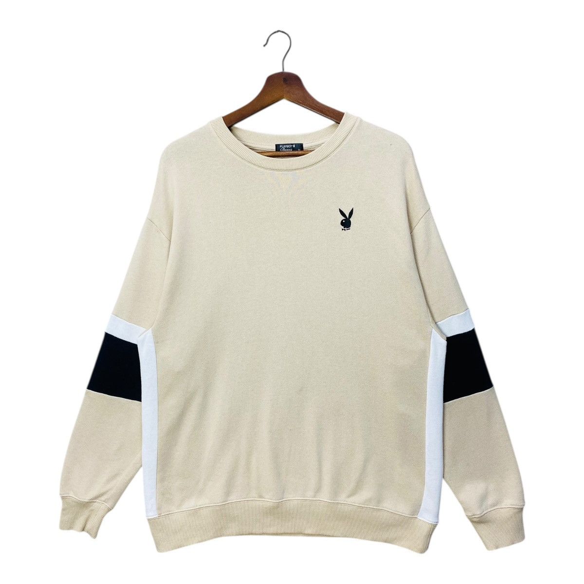 Playboy Bunny Sweatshirt Crewneck Light Cotton Size Medium
