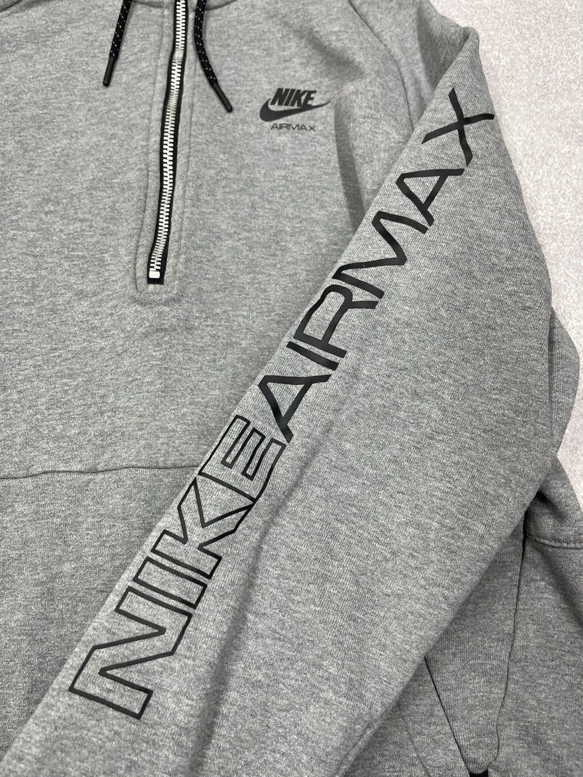 Nike Mens Nike Air Max Ninja Hoodie Grey Big Logo Drill ACG TECH Size US S / EU 44-46 / 1 - 6 Thumbnail