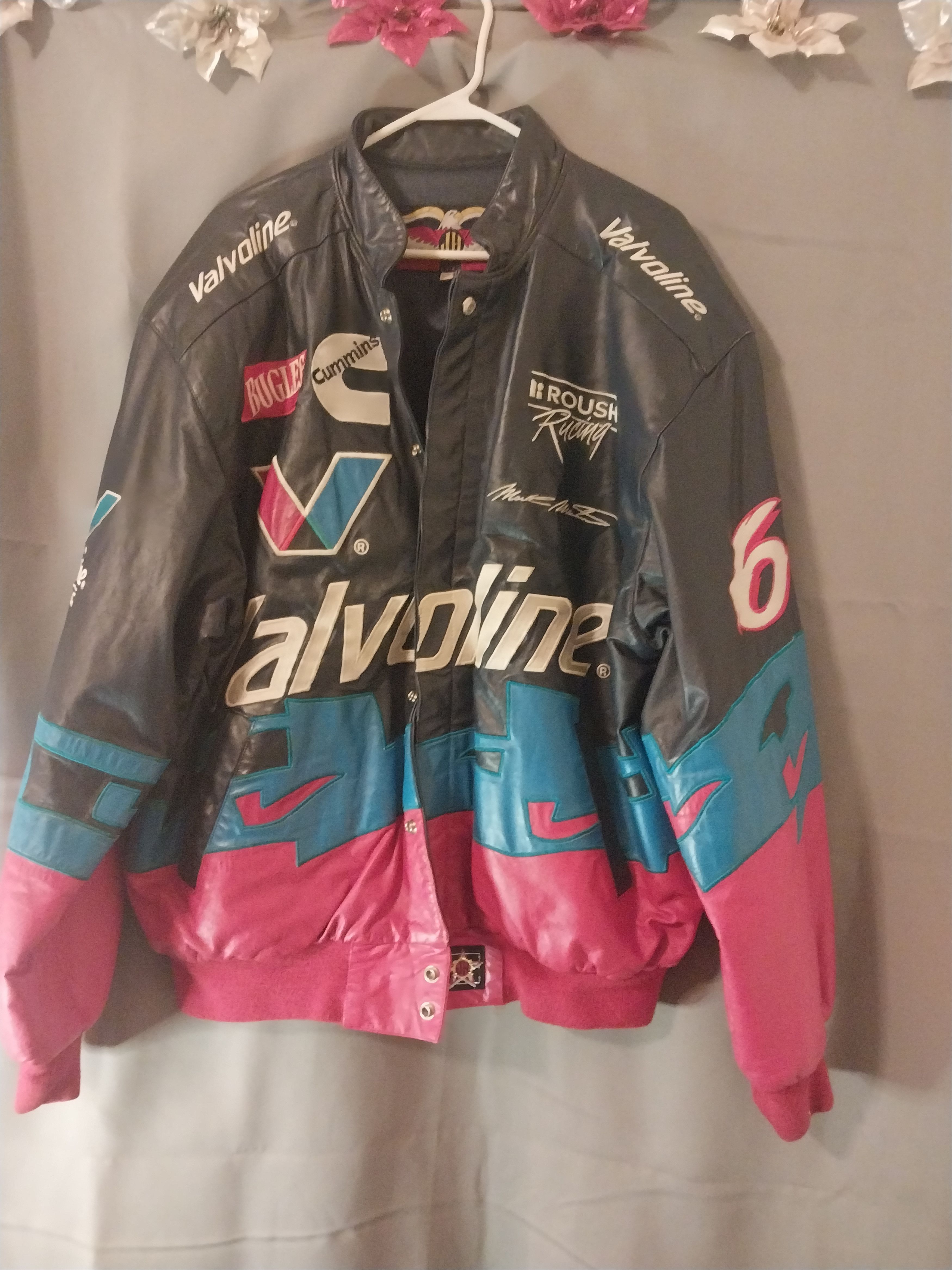 Autographed cheapest nascar jacket mark martin Sz xl