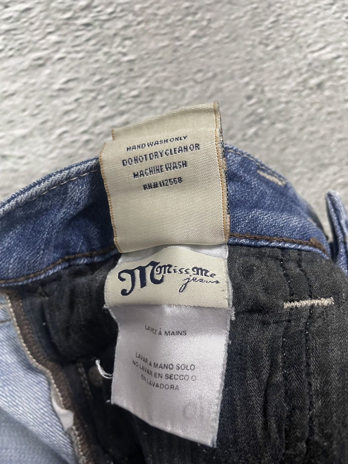 Miss Me Miss Me flared bootcut white stitching denim vintage y2k Size 24" / US 00 / IT 34 - 10 Thumbnail