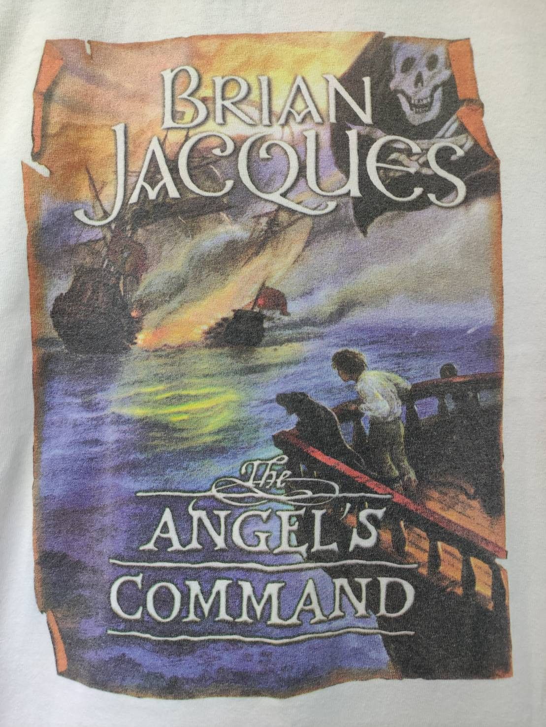 Sci-Fi Fantasy Vtg 00's The Angel's Command novel by Brian Jacques T-Shirt Size US XL / EU 56 / 4 - 4 Thumbnail