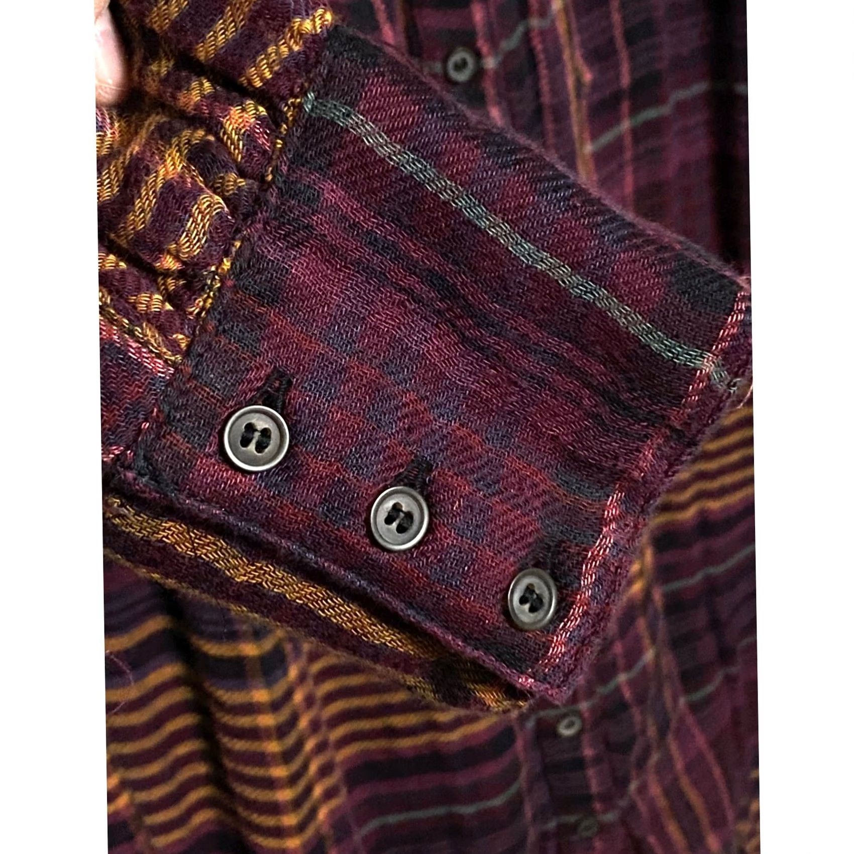 Free People VINTAGE Free People Plaid Come On Over Oversized Flannel Button Shirt Women XS Boho Cozy Size XS / US 0-2 / IT 36-38 - 5 Thumbnail